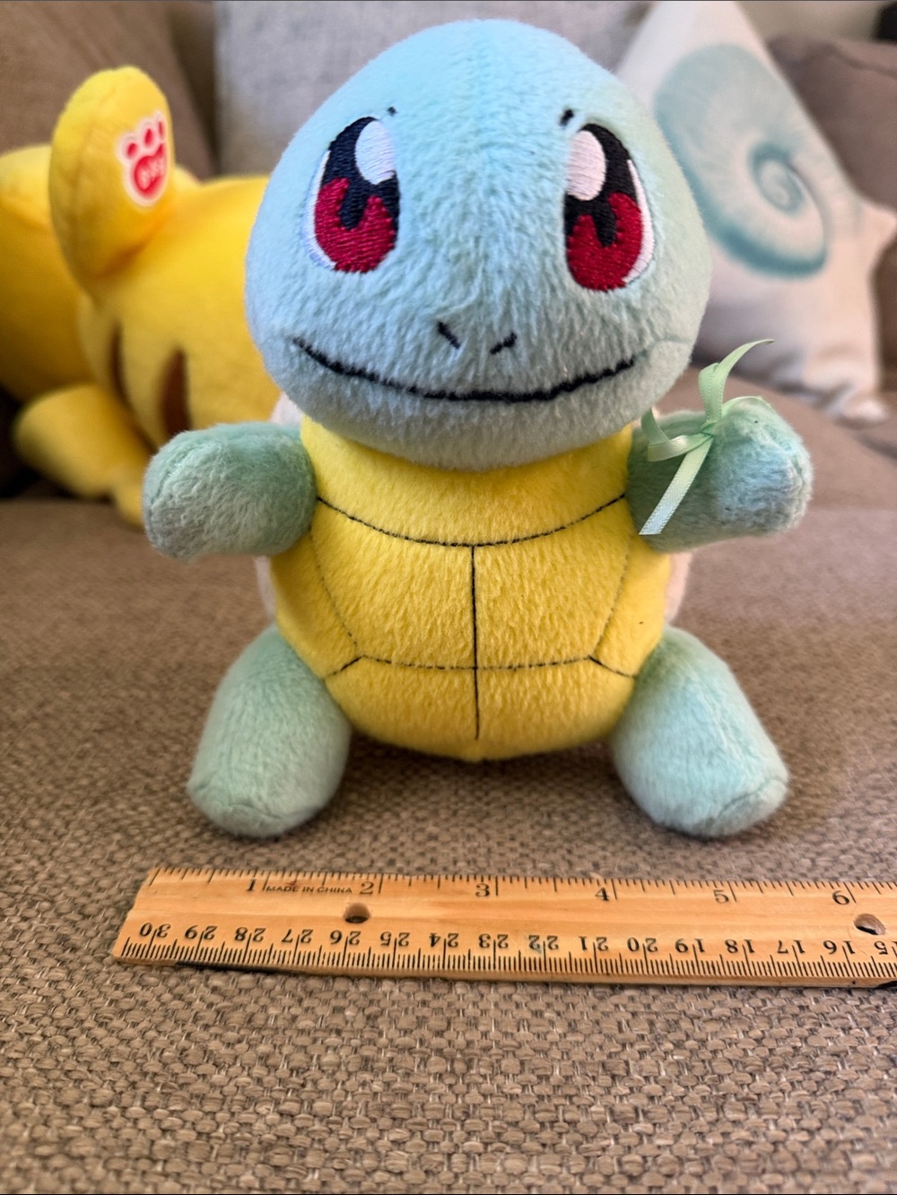 Pokemon Squirtle Plush Toy - Blue and Yellow